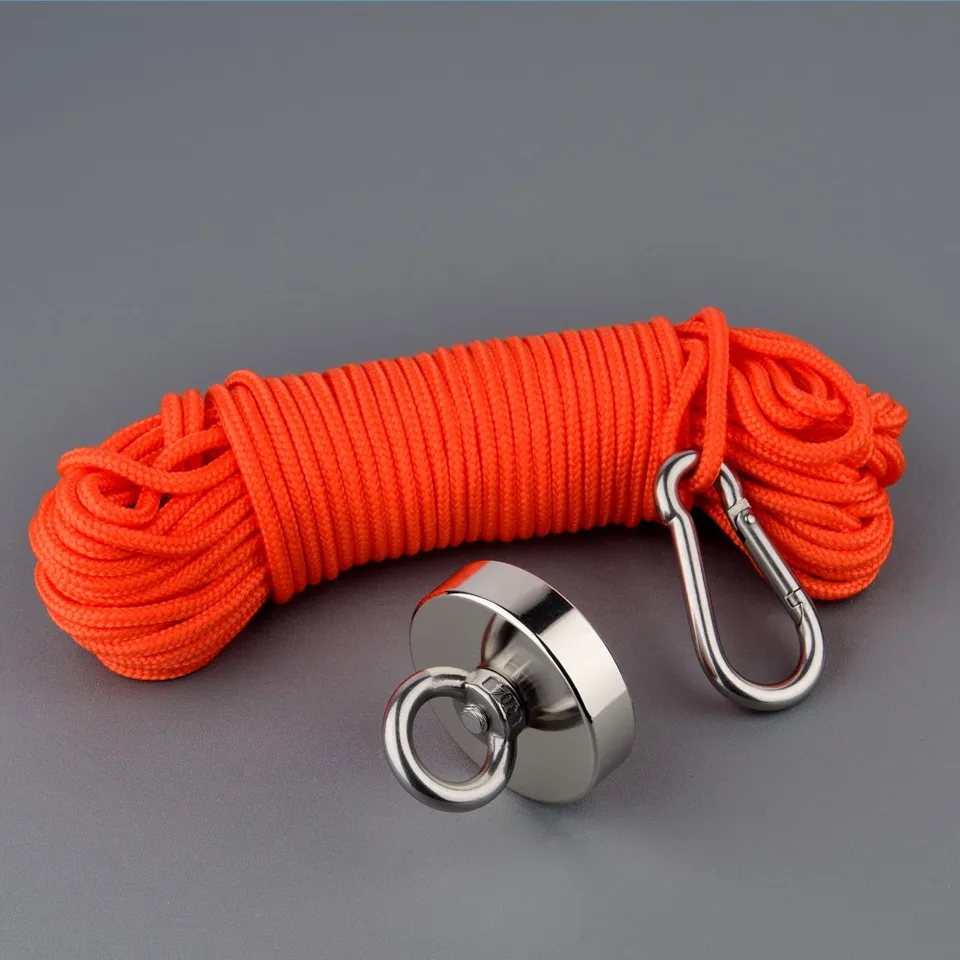 10M Red Fishing Magnets Rope Strong Search Magnets Fishing Pot Fishing Magnet JO