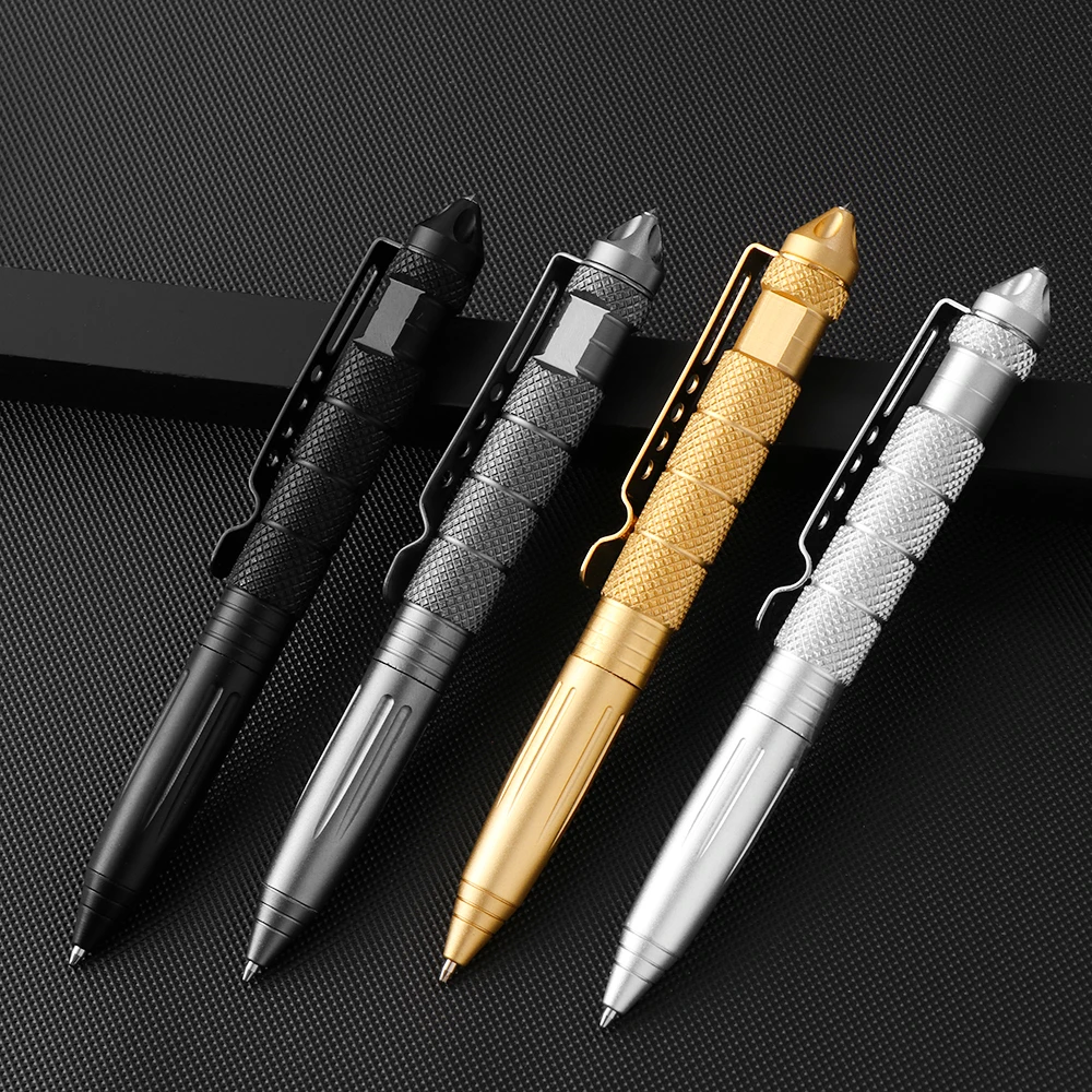 

1Pcs Multi-Functional Pen Tactical Tungsten Steel Rotating Unisex Tool Pen Window Glass Metal Ballpoint Multifunctional