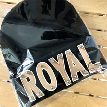 Зеркало на заказ акриловые буквы заклепки хип хоп шапочки шляпа хип хоп пользовательские вязаные женские шапочки