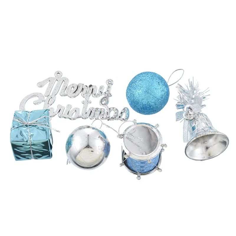 

Urijk Christmas 2018 Tree Decorations Ornaments Yellow Gift Boxes Bells Decorative Balls Set Warm Home Garden Decor
