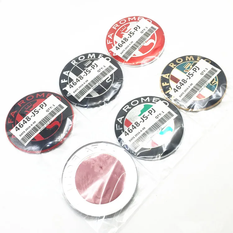 

Special sales 50pcs 74mm for Alfa Romeo Auto Accessories Car Styling Logo emblem Badge stickers for Alfa Romeo emblem Badge Logo