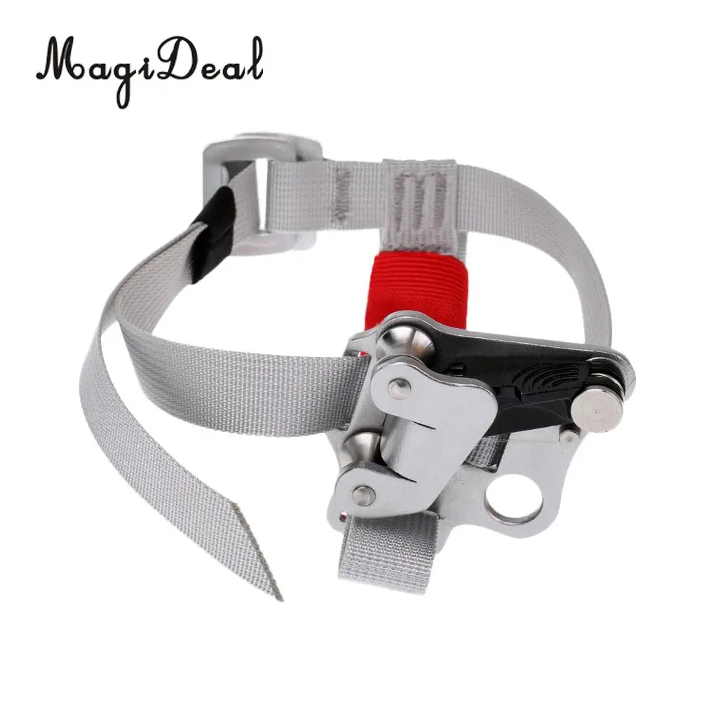 MagiDeal 2 Pieces / Set Climbing Right Left Foot Ascender Riser with Roller Bearings for Rock Tree Climbing Mountaineer Accesso