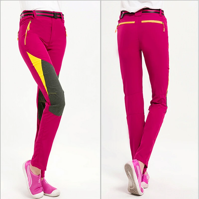 Primavera Verano marca mujeres al aire libre Pantalones de senderismo de secado rápido respirable protección UV Pantalones para acampar turismo trekking deporte