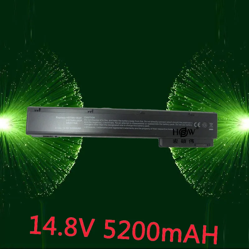 

HSW 14.8V Laptop Battery for Hp EliteBook 8560w 8760w VH08 VH08XL QK641AA 632113-151, 632114-421, 632425-001, bateria