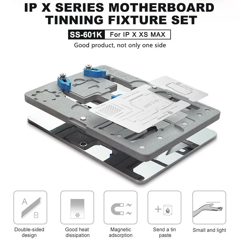 Comprar SUNSHINE g lon SS 601K para iPhone X XS XSMAX placa base de reparación conjunto de accesorios de fijación magnética de doble cara