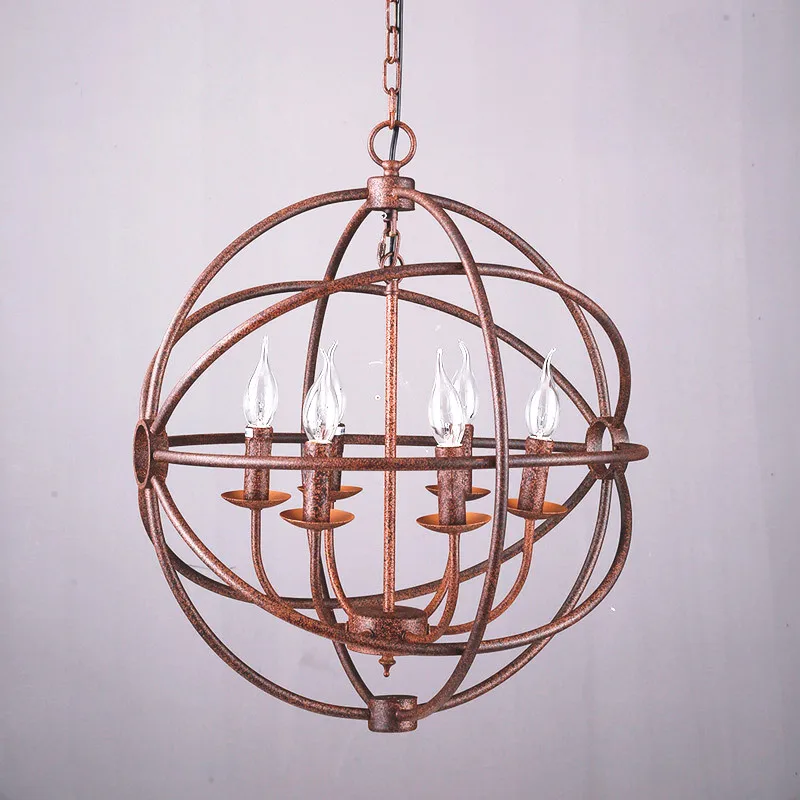 Rh Industrial Lighting Restoration Hardware Vintage Pendant Lamp Rh Industrial Lighting Restoration Hardware Vintage Pendant Lamp Foucault Iron Orb Chandelier Rustic Gyro Loft Light 52cm In Lights From