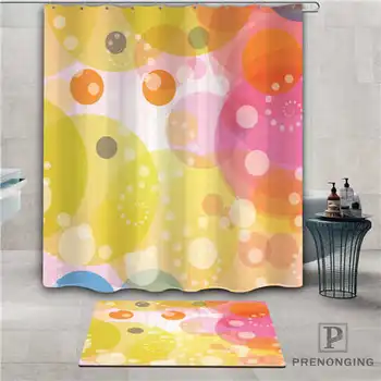 

Custom colorful image (1) Waterproof Shower Curtain Doormat Home Bath Bathroom Polyester Fabric Multi Sizes#2019-1-05-86