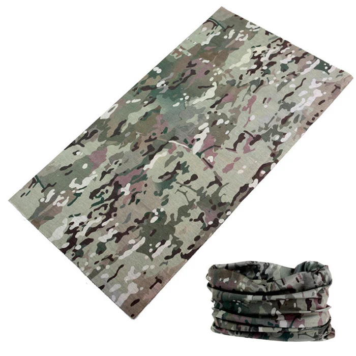 Outdoor Camouflage Scarf Tactical Mask buffe Multi Use Face Shield Neck Warmer Scarf Cycling Head Scarf Bandana Bicycle Kaffiyeh - Color: 5200