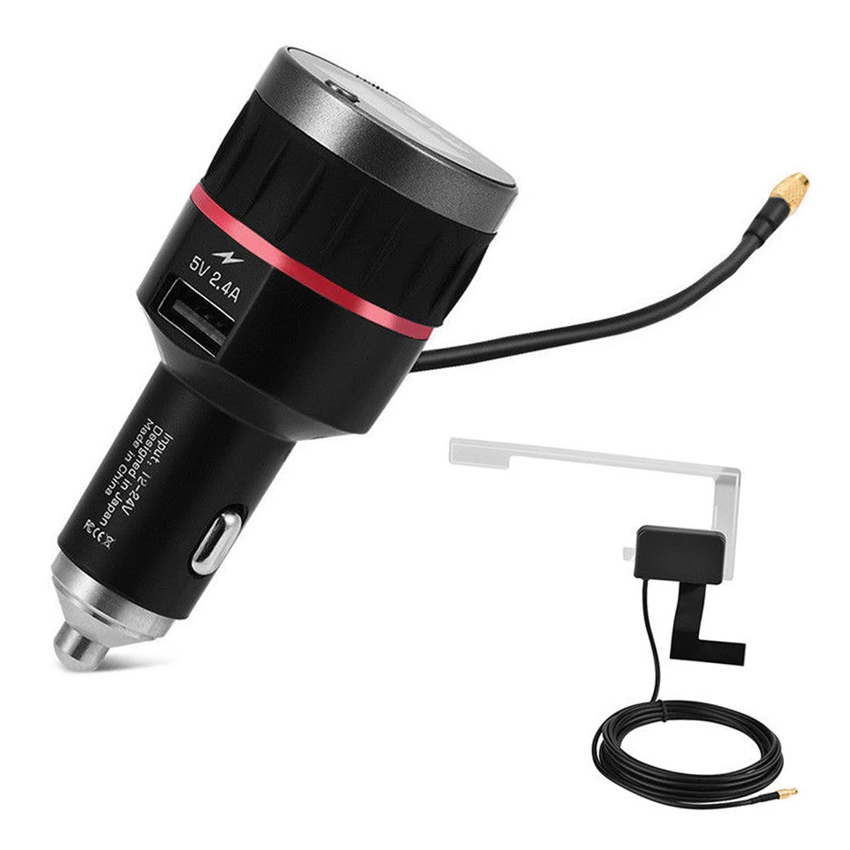 

Car DAB + Digital Radio USB Adapter DAB Radio Receiver Tuner FM Transmitter with Antenna FM - European