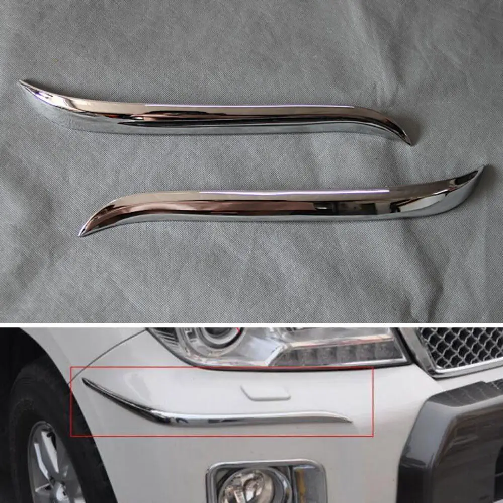 

For Toyota Land Cruiser LC200 2008 2009 2010 2011 2013 2014 Upper Front Fog Light Bumper Moulding Strip Cover Trim Deocration