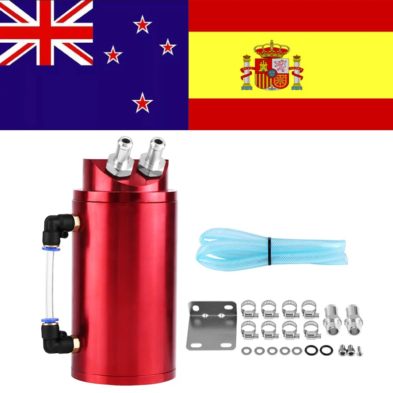 

Aluminum Racing Oil Catch Tank/Can Round Can Reservoir Turbo Oil Catch Can/Can Catch Universal For Reservoir Polished Oil Catch