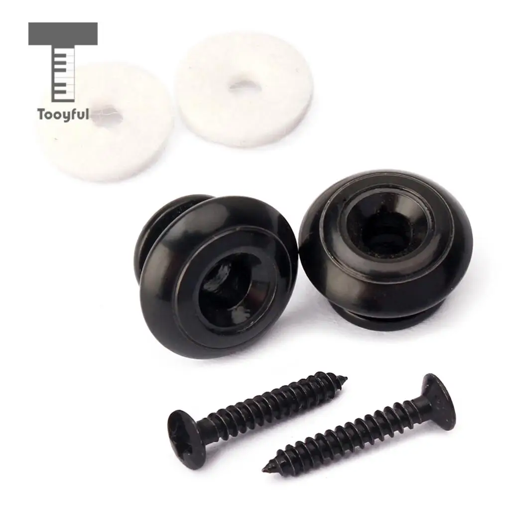 Tooyful Guitar Mushroom Head Strap Ukulele Buttons Mandolin Locks Buckle Parts