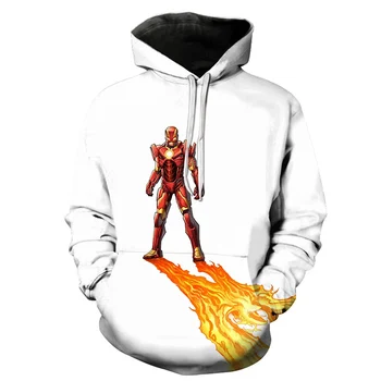 

2018 Venda Quente Dos Homens hoodies Moda homens Cospaly Iron Man 3d imprimir Hoodies Streetwear Casuais Camisola