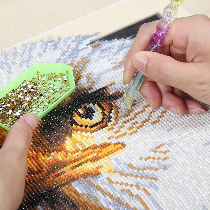 5D DIY Diamond Painting Point Drill Pen Cross Stitch Embroidery Mosaic Tool Rhinestone Drilling Pen Diamond Painting Tool