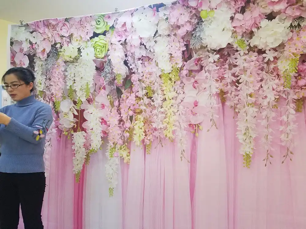 DaShan 6x8ft Arch Aisle Flowers Backdrop for Photography Children Baby Girls Photo Background Studio Props