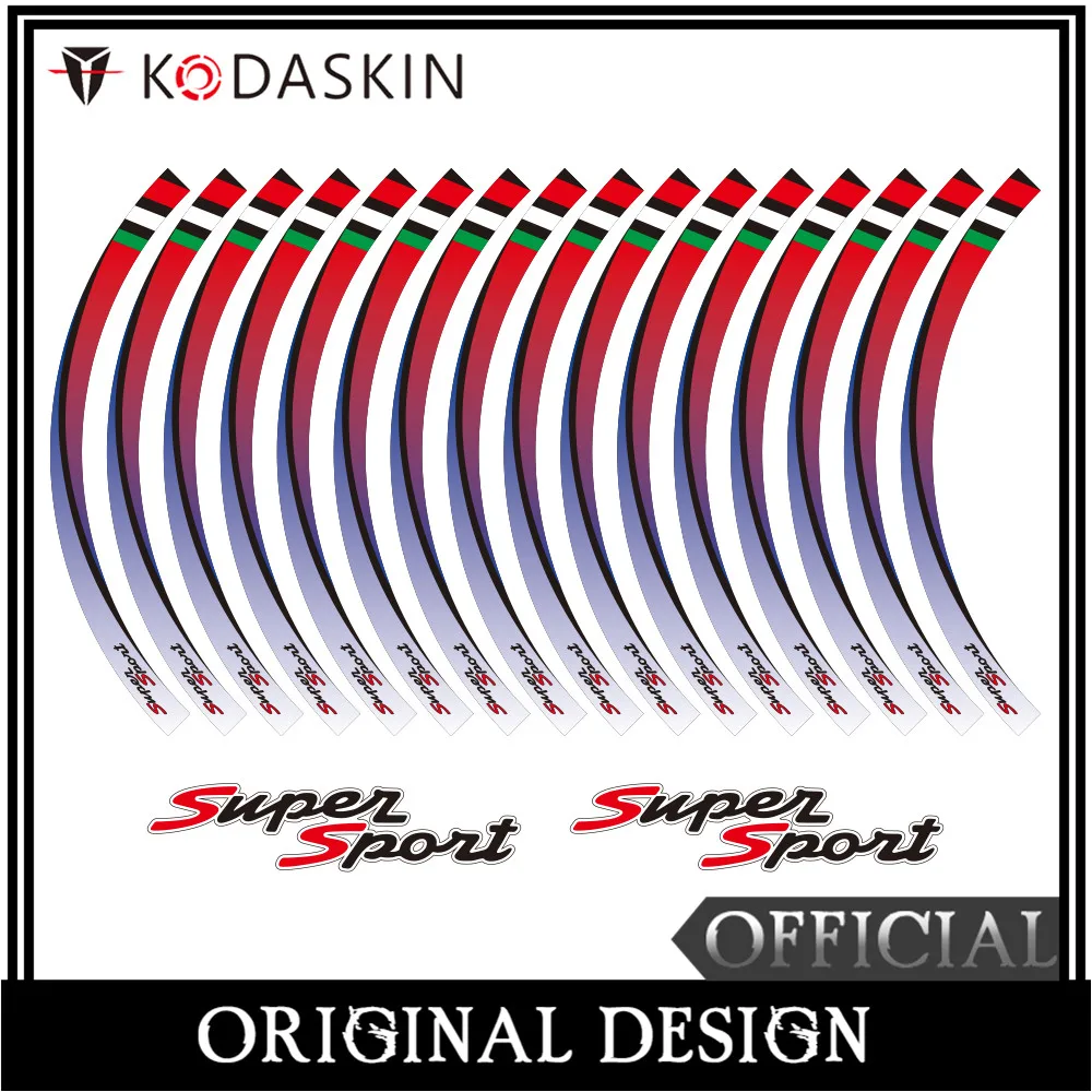 

KODASKIN 2D Emblem Sticker Decal Wheel Rim for Vespa GTS 300ie Super Sport