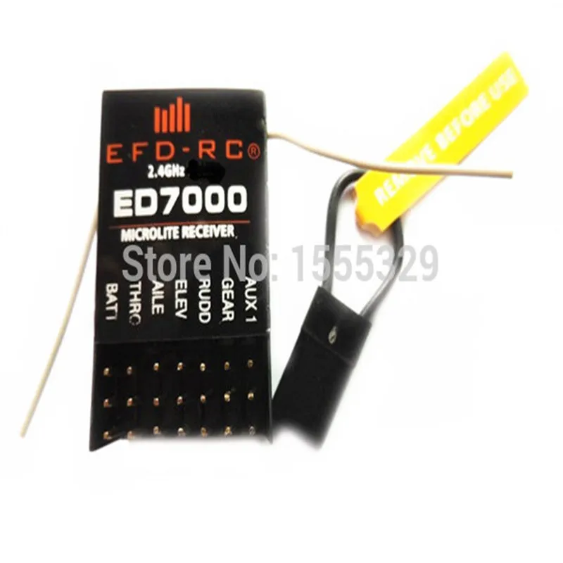 

6 Channel 2.4GHz DSM2 6CH AR6100 ED7000 RC Receiver for JR DSX6 DX6i DX7 DX8 of Helicopters Airplane Quadcopters