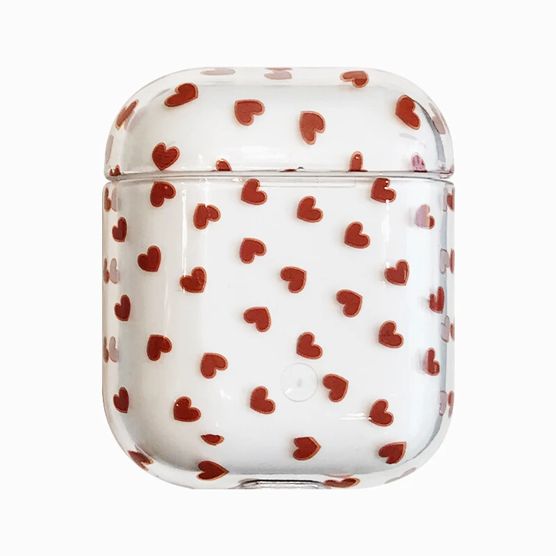 Hard plastic PC Shockproof Protective Cover Cases For Apple Airpods For Apple Air Pods 2 Transparent cartoon Earphone Case Box