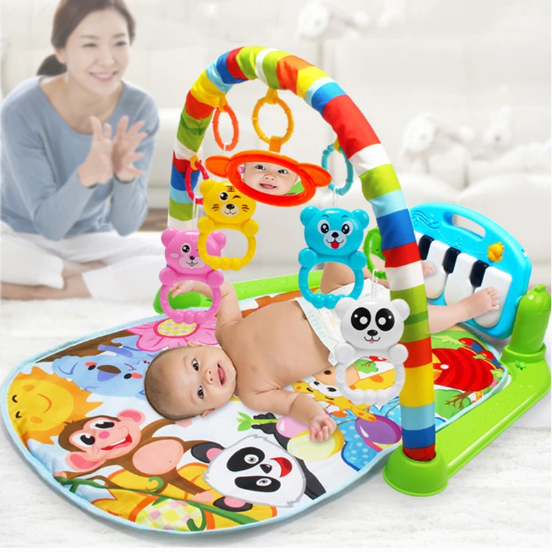 

Kids Rug Baby Play Mat Musical Piano Keyboard Crawling Carpet Educational Cute Animal Play Mat Baby Gym Crawling Activity Mat