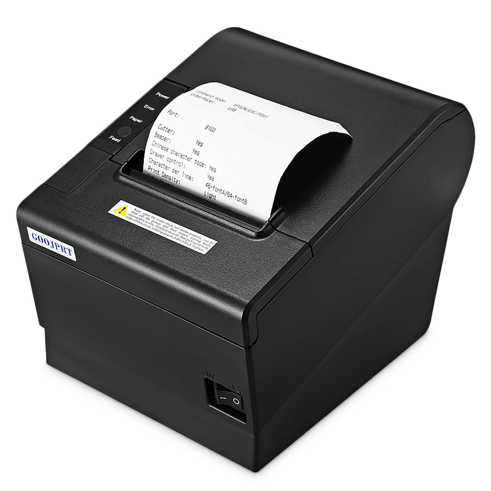 

GOOJPRT JP80H - USB 80mm Portable Thermal Printer Thermal Desktop Ticket Receipt Printer For Windows Android IOS