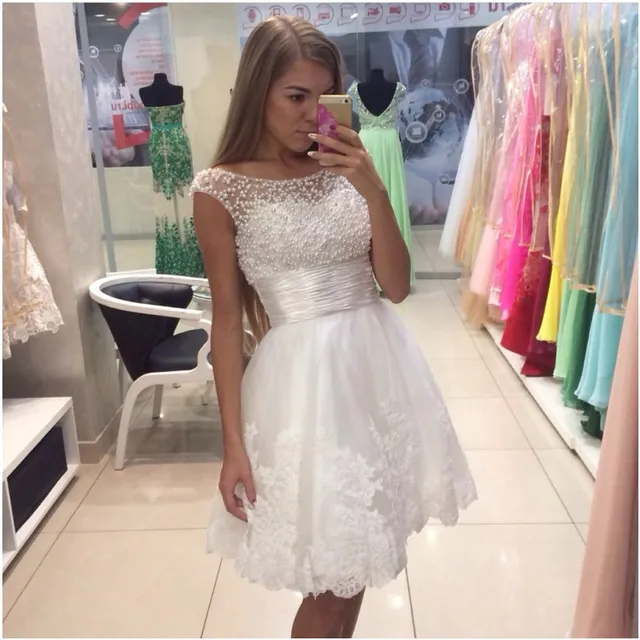 White Prom Dresses for Juniors