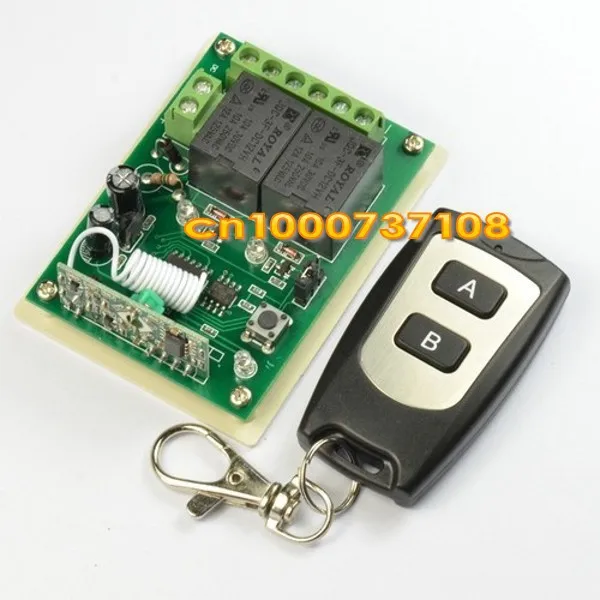 

DC12V 2 CH remote control wireless switch/ radio controller 315mhz 433.92mhz waterproof transmitter remote code motor