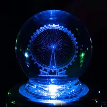 2017 New Creative Gift Birthday Present of Music box Glowing music box Rotating music box