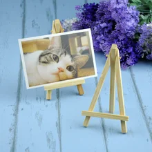 24 шт. мини-художника деревянный мольберт деревянные Свадебные настольные таблички Стенд Дисплей Держатель для вечерние украшения Triange мольберт