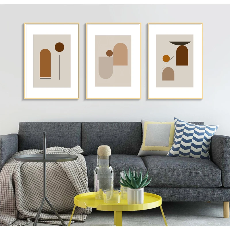 Geometry Canvas Wall Art Abstract Painting Picture Modern Decoration Prints Poster for Living Room Decorative (5)