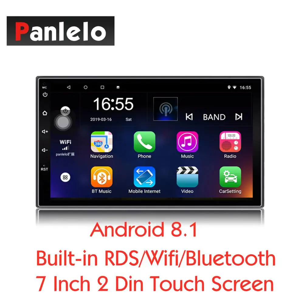 Quad Core 16GB ROM Android 6.0 7/" Double 2 DIN Car Radio Stereo BT 5.0 GPS Navi
