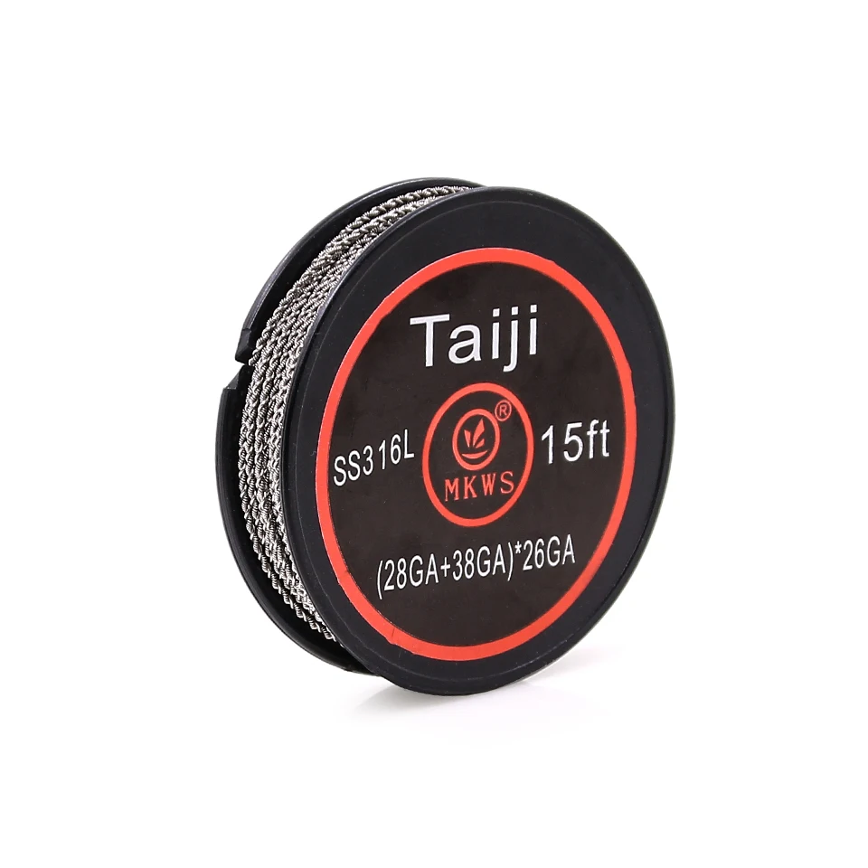 Оригинальная нагревательная проволока MKWS TAIJI KA1 SS316L 15 футов сердечник