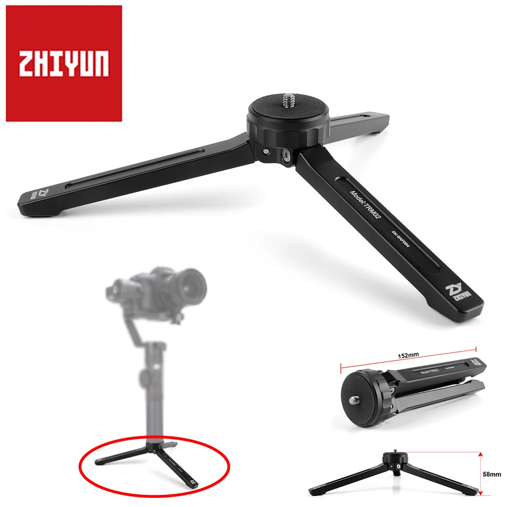 Продажа Zhiyun Алюминий мини настольный штатив 1 4 винт для Zhiyun гладкой 3 гладкой Q кран М кран V2 кран 2 MOZA Air MOZA мини Камера