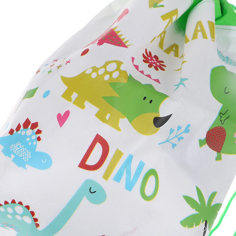 Динозавр нетканый рюкзак для детей путешествия школьный Декор Drawstring подарочные сумки
