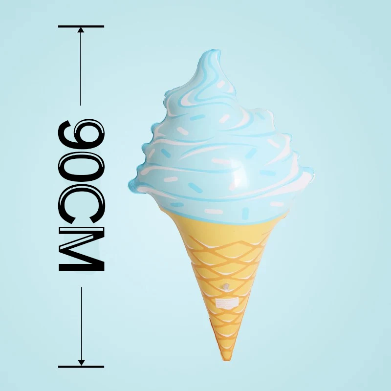 

36 Inch 90cm Icecream Toy Float Inflatable Ice Cream Swimming Float for Pool Swim Ring Water Fun Pool Toys Holiday Gift