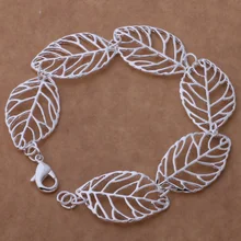 AH195 Горячая 925 серебро браслет, 925 серебро ювелирные изделия всех лист/aohajfoa bcjajtqa