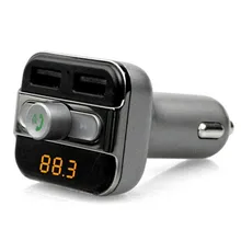 ЖК-Дисплей Dual USB Прикуривателя Зарядное Устройство многофункциональный Автомобильный Комплект MP3 Аудио-Плеер с Bluetooth FM Передатчик Автомобильное Зарядное Устройство