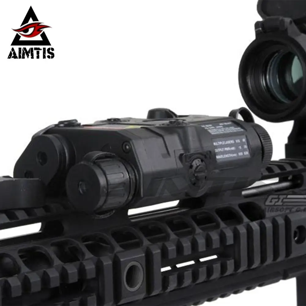 AIMTIS страйкбол LA PEQ-15 красный точечный лазерный тактический светодиодный комбинированный фонарь охотничий свет Стробоскоп Белый свет