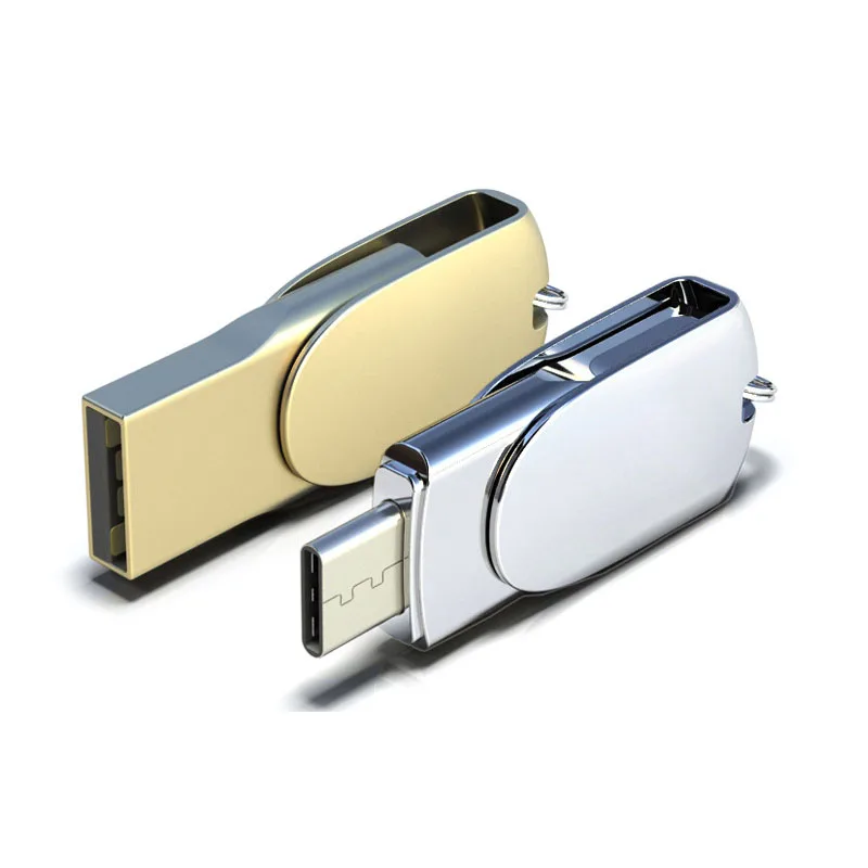 Металлический USB флеш-накопитель C типа OTG для кабеля адаптера для телефона, стилус type-C Flash 128 ГБ 16 г 64 г 32 г диск USB C Pendrive 64 г