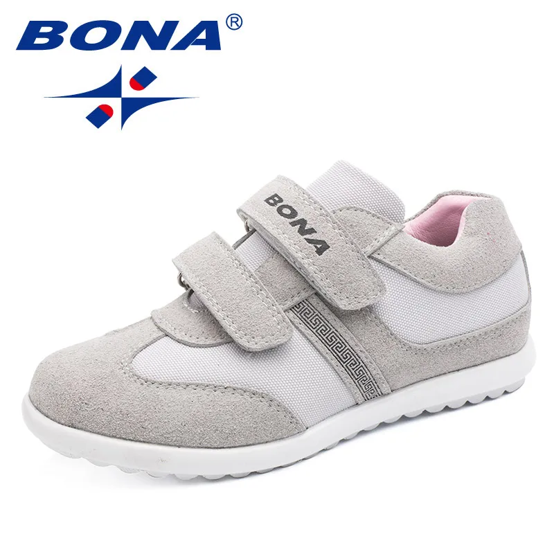بونا جديد نمط نموذجي الأطفال حذاء كاجوال هوك و حلقة الفتيان رياضية في الهواء الطلق أحذية للمشي الاطفال مريحة شحن سريع مجاني