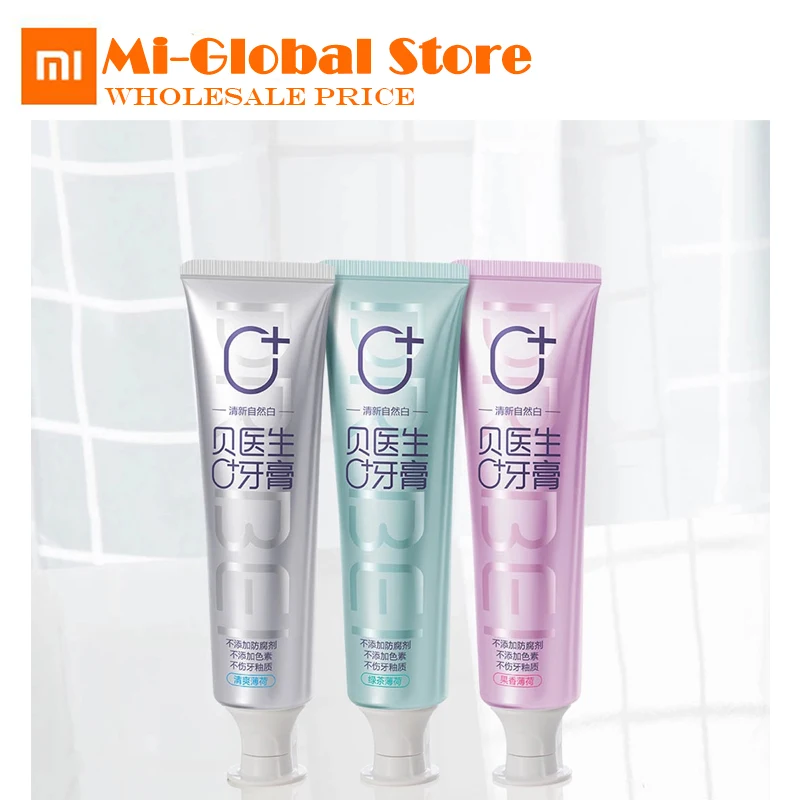 

new arrival xiaomi Doctor B toothpastes Zero add no pigment no preservatives 3pcs/lot three mild flavor healthy for famliy