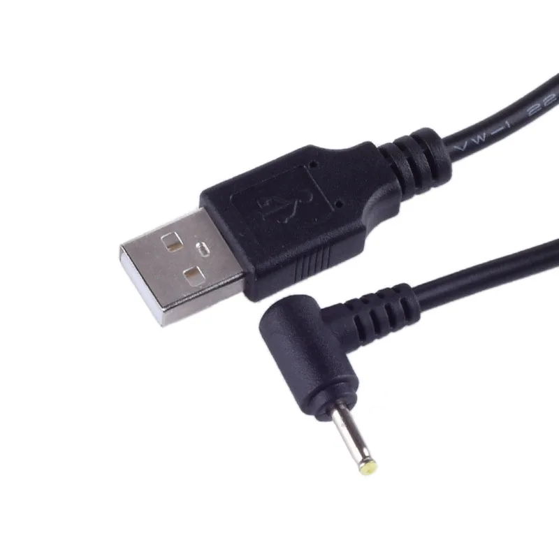 Адаптер питания постоянного тока штекер USB преобразовать в 2,5*0,7 мм/DC 2507 черный l-образный прямоугольный разъем с соединительным кабелем шнура