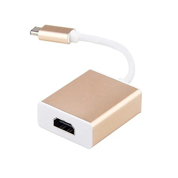 Конвертер usb type C 3,1 USB C type-USB 3,0/HDMI/type-C Женский адаптер зарядного устройства для Apple Macbook и Google Chromebook Pixel - Цвет: gold single