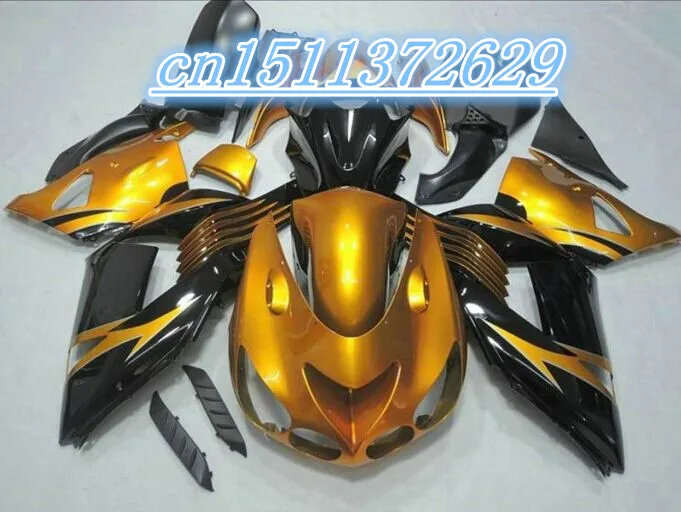 

Bo gold black fairing KAWASAKI NINJA ZX14R 12-13 ZX-14R 12 13 ZX14 R ZX 14R 2012 2013 ZX 14 R