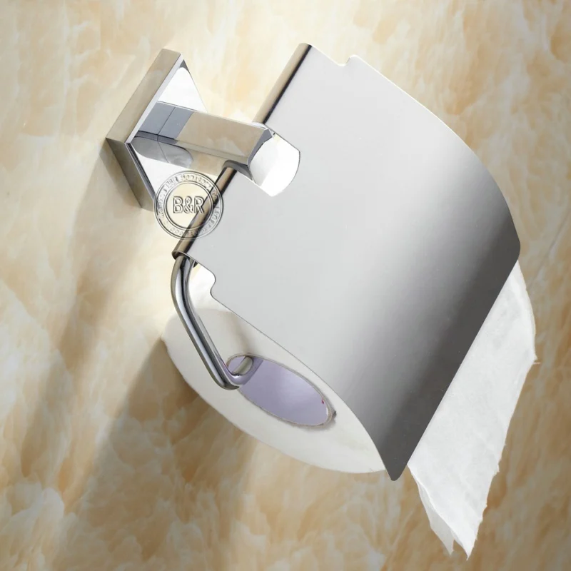 BECOLA аксессуары для ванной комнаты поверхность из нержавеющей стали современный туалетный держатель для рулона меди BR-87011