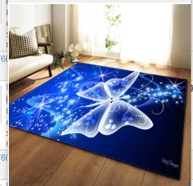 Nordic Printed 3D Carpet Soft Flannel Home Area Rugs Parlor Galaxy Space Anti-slip Mats Large Size Carpets for Living Room Decor - Цвет: C1124-d6