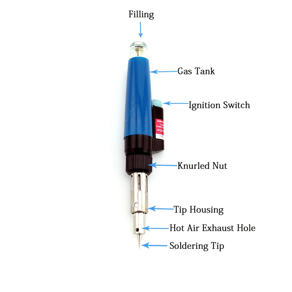 Высококачественная многофункциональная газовая горелка паяльная Беспроводная многоразовая Бутановая газовая паяльная Ручка Форма газовый пистолет инструмент HT-E01