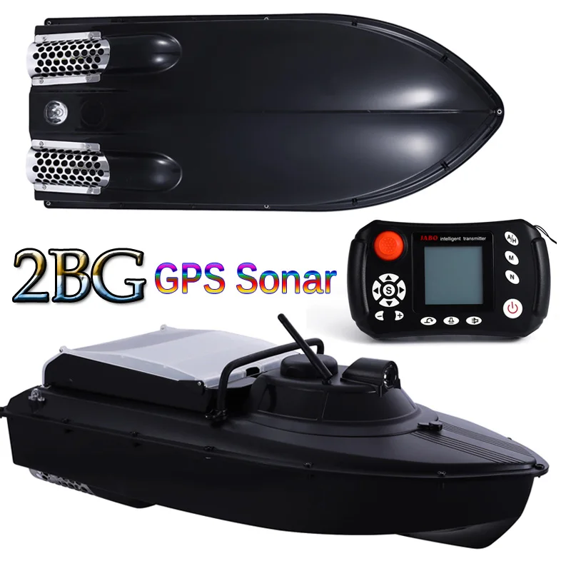 Улучшенная лодка сонар JABO 2BG 20A 10A GPS наживка автопилот рыболокатор (металлическая