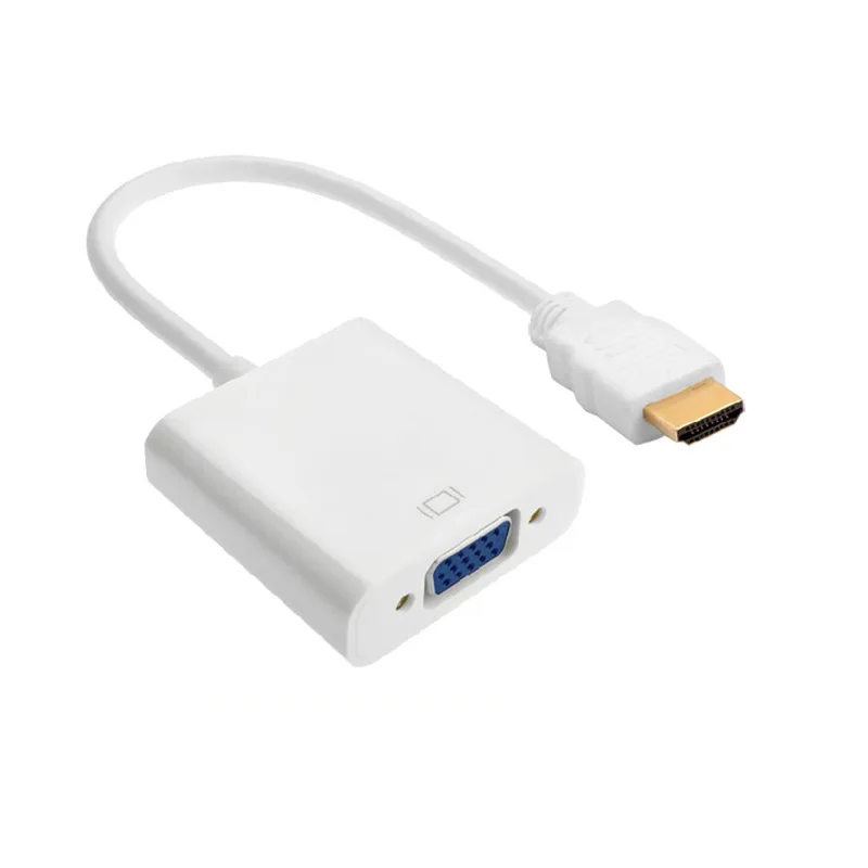 Amkle HDMI to VGA Adapter Cable Male To Famale Converter Adapter 1080P Digital to Analog Video Audio For Xbox PS4 PC Laptop Amkle HDMI to VGA Adapter Cable Male To Famale Converter Adapter 1080P Digital to Analog Video Audio For Xbox PS4 PC Laptop
