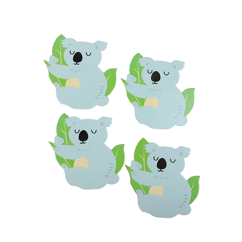 50Pcs Koala Wood Baby Shower Decor Favors Decor Embellishments Scrapbooking