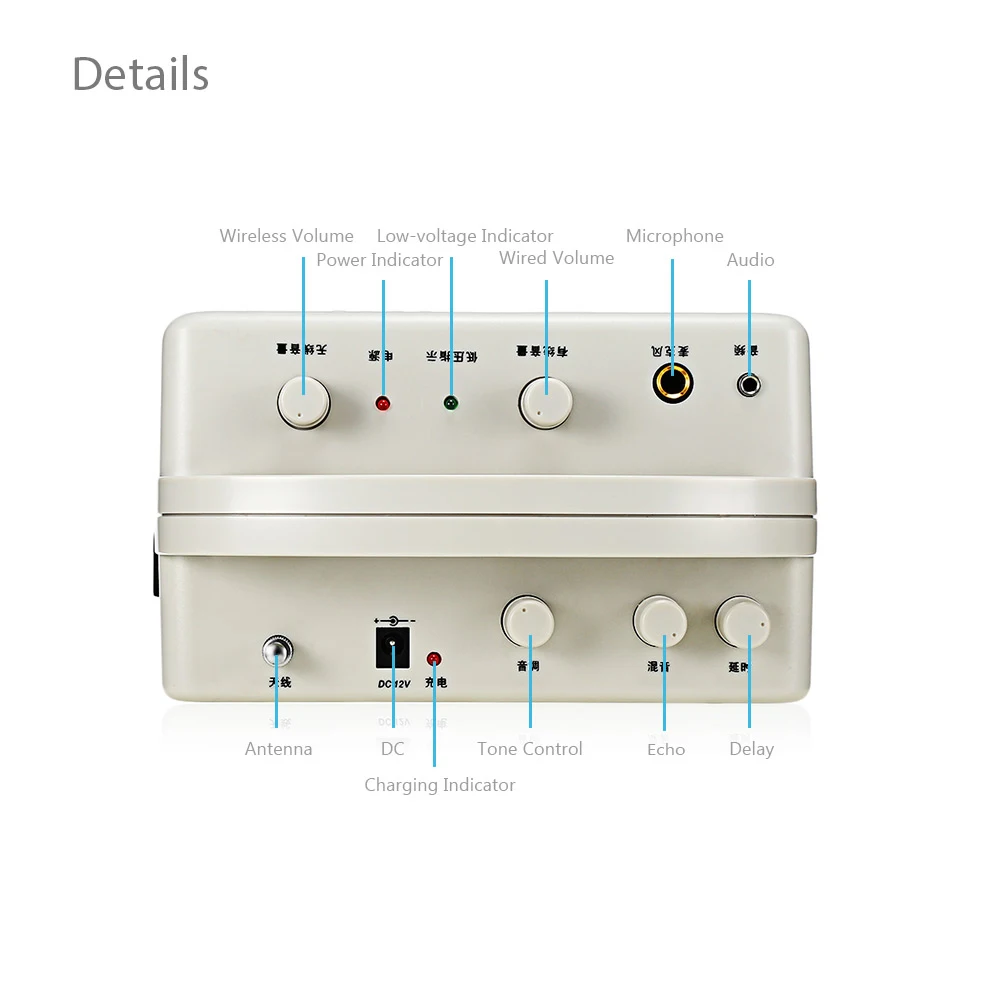 AQTA AT-112USB портативный голосовой усилитель беспроводной ручной микрофон для Guider Teacher